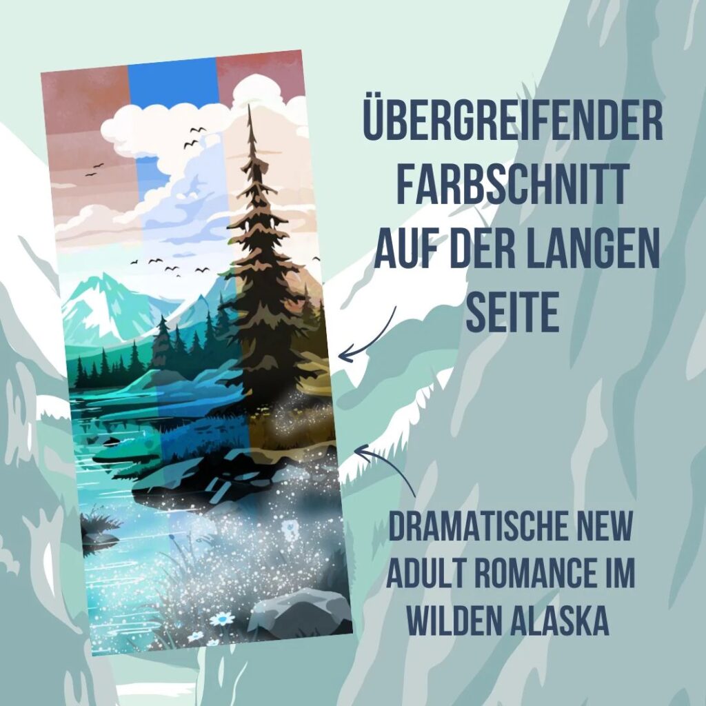 Buchmädchen Farbschnitte der Alaskan Coast Guards Reihe, Übergreifender Farbschnitt auf der langen Seite